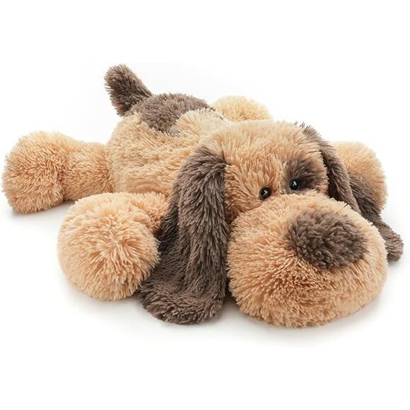 Floppy Stuffed Dog Plush Toy 20 Inch Brown Beagle Labrador Puppy Gift for Kids - Picture 1 of 9